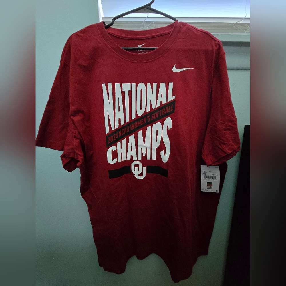 BNWT Nike 2024 NCAA Women's Softball National Champions T-shirt